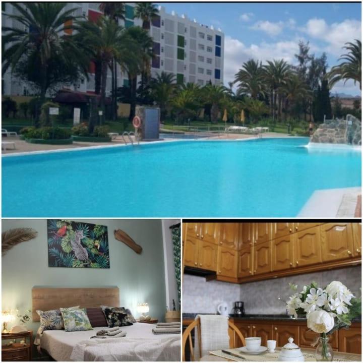 Ferienwohnung Agaete Park Tropical Style Playa del Inglés Exterior foto